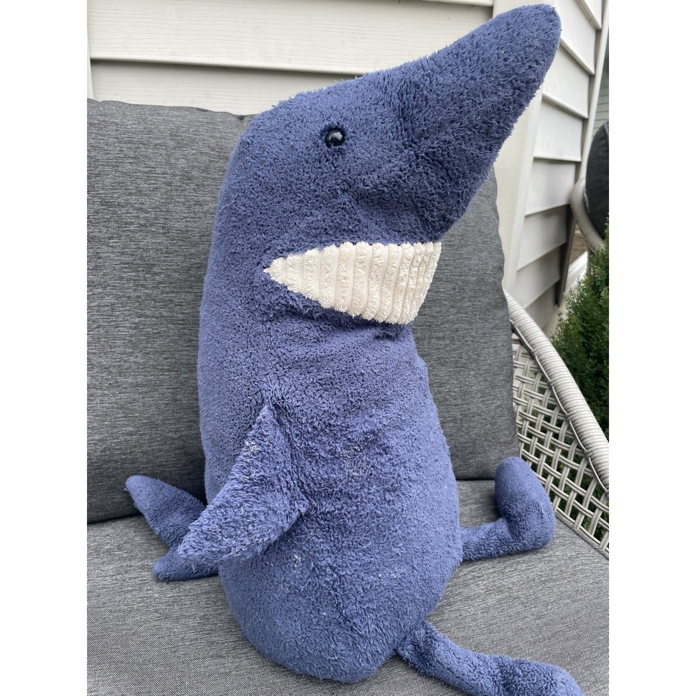 Jellycat HUGE Retired Toothy Shark 27" Stuffed Plush Animal